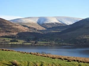 Sunny day in wintery Scotland